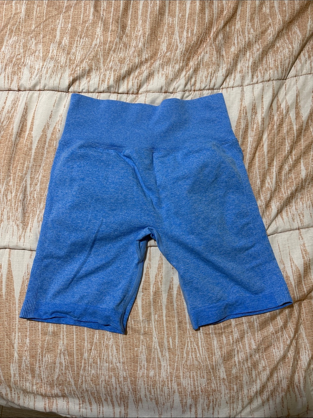 SHEIN Blue High-Waist Bike Shorts
